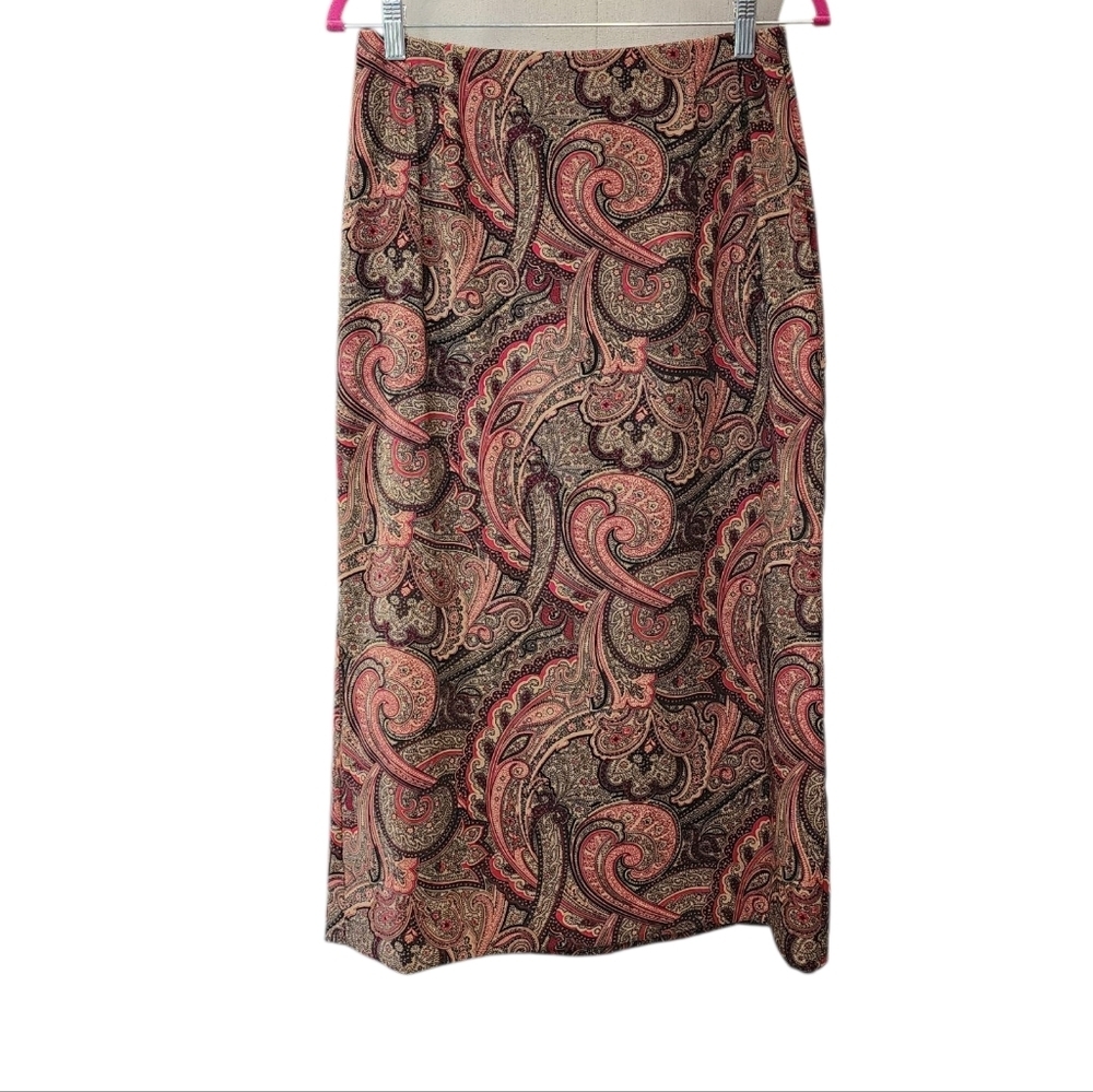 JM Collection Paisley Pencil Skirt